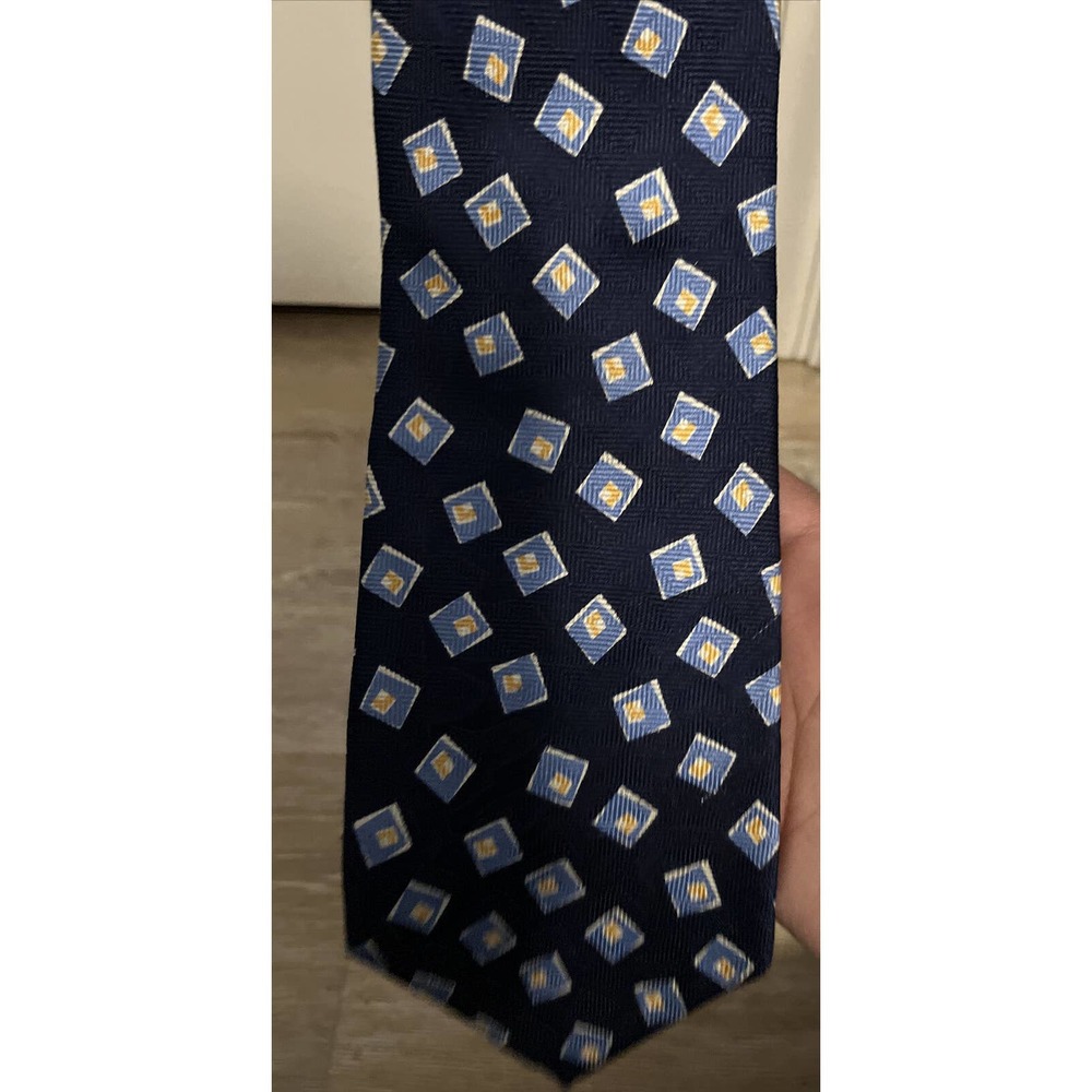 💥 Polo by Ralph Lauren Neck Tie Blue Patterned